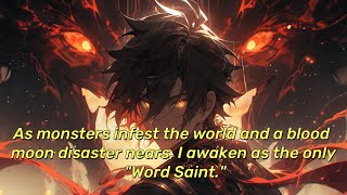 As monsters infest the world and a blood moon disaster nears, I awaken as the only "Word Saint."