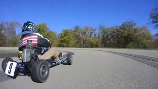 Onboard Sugar River Raceway - Briggs LO206 Kart.