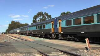 Standard Gauge Trains Victoria - XPT service departs Benalla for Melbourne  - 16/01/2011