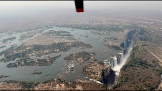 Victoria falls from above