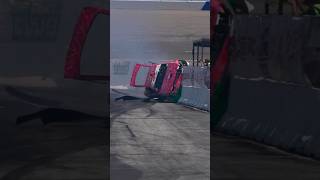 240SX Crashes and flips while Drifting! #drift #driftcrash #240sx #drifting #s13 #sideways #crash