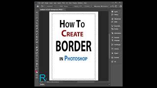 How to create border in Photoshop