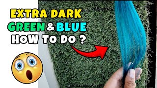 Funky Green, Hair Colour 😱💯 | How To Do Fashion Hair Colour | Hair Green Colour Kese Kre at Home