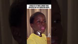 Why is Africa so small on the map explained by a 6 year old #shorts | #hiddenhistory #shorts #black