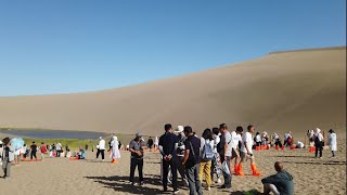 Gansu State of China, Afghan tourists  for the first time see there