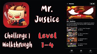 Slayaway Camp 2 Netflix and Kill Scary Mr Justice - Challenge 1 walkthrough -  Level 1-4