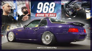 How we built this SLAMMED Porsche 968 CS - Air Lift Performance | Car Audio & Security