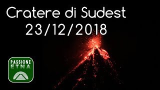 Etna - Episodio eruttivo Cratere di Sudest (23/12/2018)