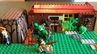 Crash landing Lego animation