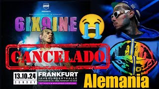 última hora: CANCELADO Concierto de 6ix9ine en Alemania el 13 de octubre debido a problemas de salud