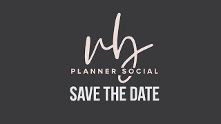 SAVE THE DATE VB PLANNER SOCIAL 2020 / villabeauTIFFul