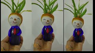 how to making cute planter#bestoutofwaste