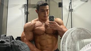 😍😍🔥HANDSOME AND SEXY BODYBUILDER GUNDAMFORCE FLEXING MUSCLE|| KOREAN BODYBUILDER MUSCLE WORSHIP