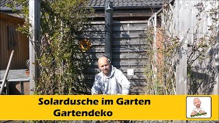 Solardusche im Garten haben