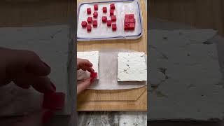 Rubik Cube Watermelon Salad