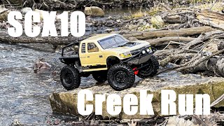 New Rig Update! SCX10 II Trail Honcho Creek Run! 4K60