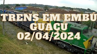 Trens em Embú Guaçú (02/04/2024)