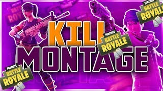 FORTNITE GAMEPLAY|KILL MONTAGE "SLIDE ON EM"