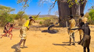 How Hadza Hunter-Gatherer Handles/ Protect Their Families From Poisonous Snakes.@Fechasharon