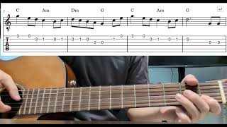 Grandfather Clock - Easy Beginner Guitar Tab With Playthrough Tutorial Lesson