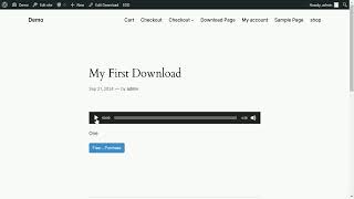 "Music Player for Easy Digital Downloads", installation and basic use.