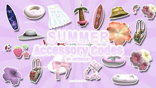 Berry Avenue Bloxburg Summer Accessory Codes For You | aestaethic