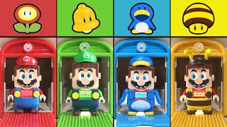 LEGO Mario and Luigi powerup suit in Super Mario game