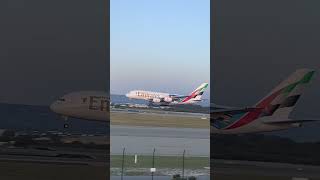 Special!! Rugby league livery and new livery a380 landing at Perth airport