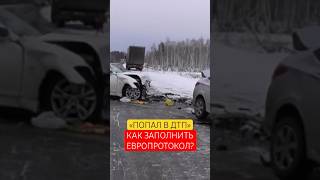 Как заполнить правильно ЕВРОПРОТОКОЛ? #авто #дтп2023 #европротокол