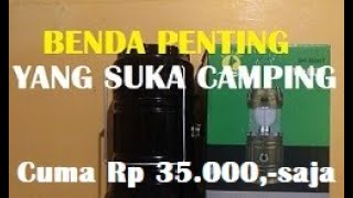 alat penting buat yang suka camping