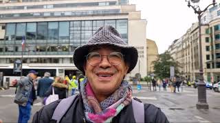 Échange avec Salim le 12 octobre 2024 vous interpelle à quelques mètres delà place de la bourse.