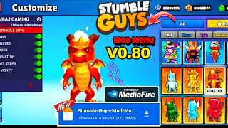 Stumble Guys MOD APK 😍 0.80 Latest MOD MENU 🔥 Unlimited Money anx Unlock all skins ✅ Working MOD 🥰