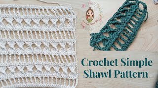 Crochet Simple Shawl Pattern/Crochet Cardigan/Vest Pattern