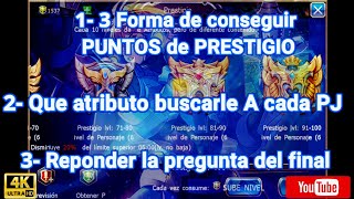 Consejo para prestigio ¿que atributo buscar para cada pj? (sword of chaos)