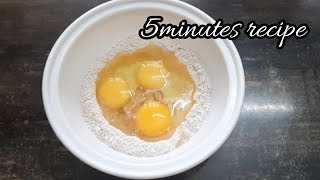 Quick and easy breakfast recipe |5minutes recipe | High protein diet recipe | wheat flour breakfast