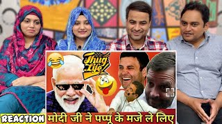 PM Modi Funny Reply To Rahul Gandhi | PM Modi Thug Life | PM Modi Savage Moments | Reaction!!