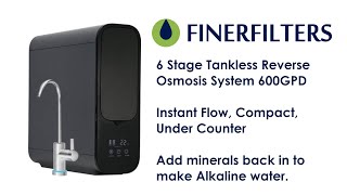 Get Pure Water on Demand - Finerfilters DFT8 Tankless Reverse Osmosis System