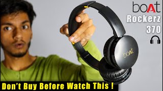 Is This Best Under 1000/- headphone ! Review Of Boat Rockerz 370 Wireless On ear Headphone !