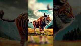 The origin of new species by AI #animal fusion #hybrids #shorts #youtubeshorts