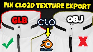 Export Clo3d/Marvelous Designer to Blender - Fix Textures Issue/Missing Textures