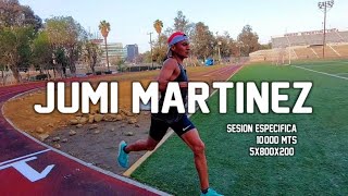 Jumi Martinez , Entrenamiento Especifico 10,000 mts - Entrenamiento de velocidad 800 mts