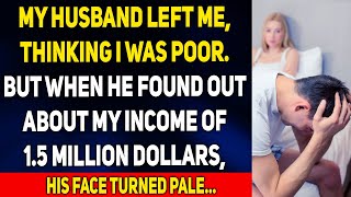 My husband left me for a mistress without knowing about my annual income of 1.5 million dollars...