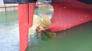 Ship Propeller Moving Ahead  || Ship Propeller full speed