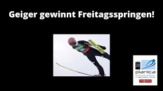 Karl Geiger gewinnt das Freitagsfliegen bei der Wm in Planica