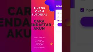 cara daftar tiktok cash