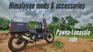 Mods & accessories for my RE Himalayan | Pune-Pawna-Lonavala ride | Panniers, Crash Guard, Handlebar