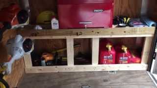 Update on new trailer Part 4 (shelf/ workbench)