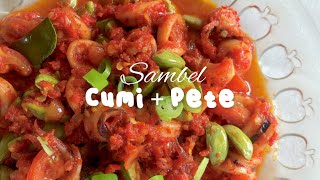 Ide sambal cumi + pete, pedes maniess🔥Mantap #masakcumi