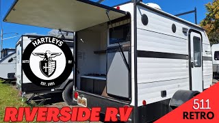 Retro 511 by Riverside RV camper 2 minute walkthrough