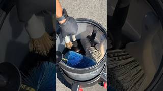 Wheel cleaning bucket | ASMR #Shorts #Viral #Trending #ASMR #Satisfying #Clean #Detail #CarWash